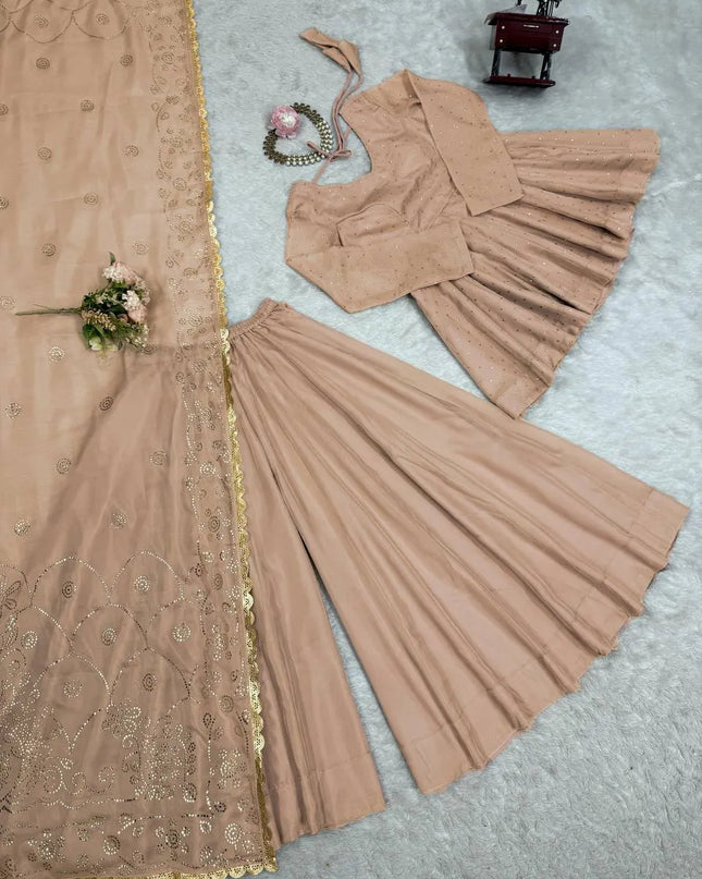 Deepika 5864A Tabby Organza Christmas Readymade Dress