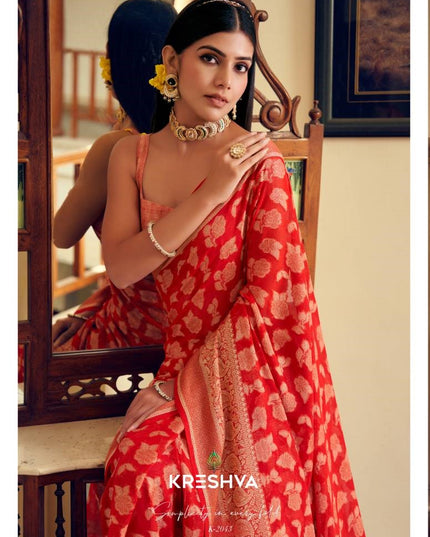 Kreshva Moksha 2043 Twp Georgette Festival Saree Collection