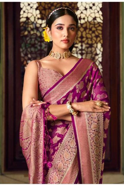 Kreshva Moksha 2045 Twp Georgette Festival Saree