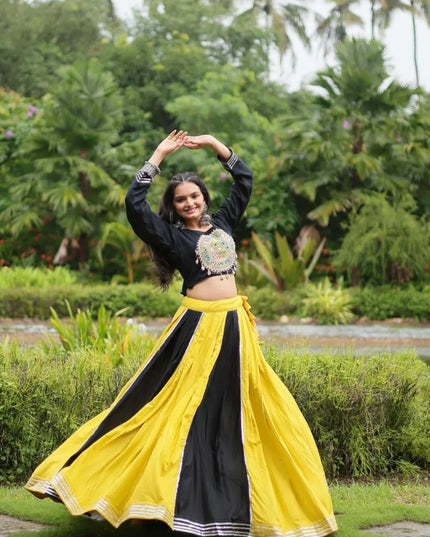 Mohini 7122 Yellow Color Navratri Ready to Wear Lehenga Choli Wholesale