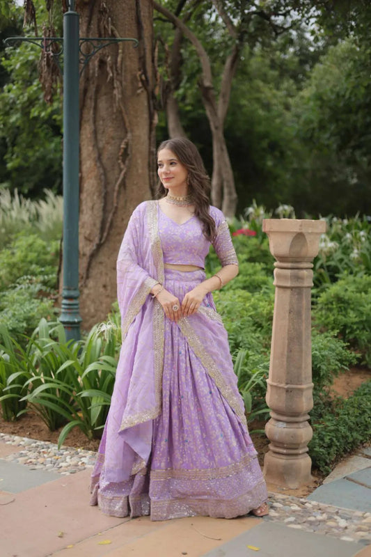 Mohini 7124 Jaquard Viscose Party Wear Lehenga Choli