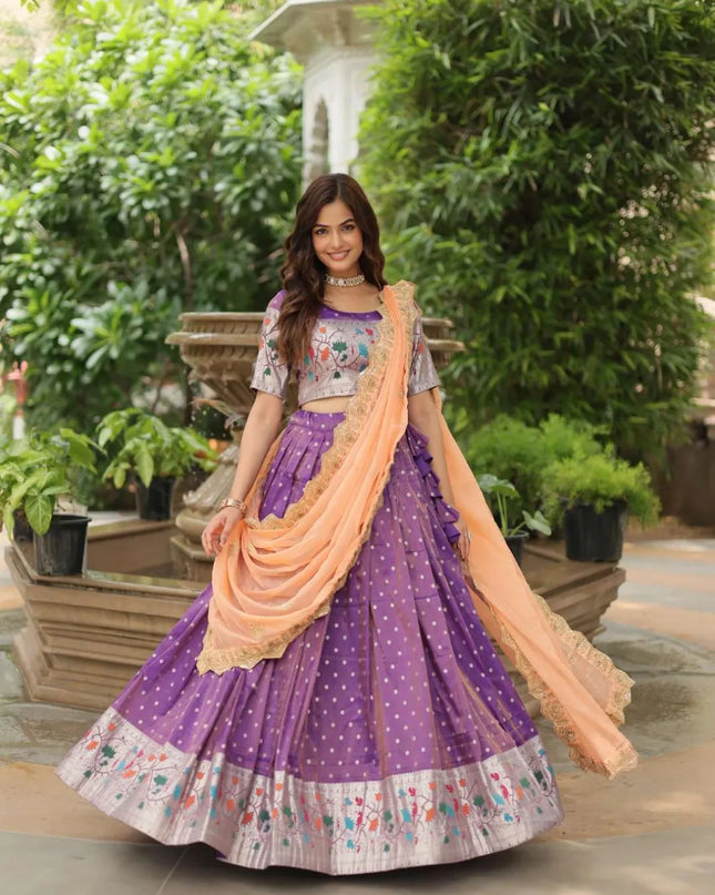 Mohini 7126 Silk Weaving Party Wear Lehenga coli