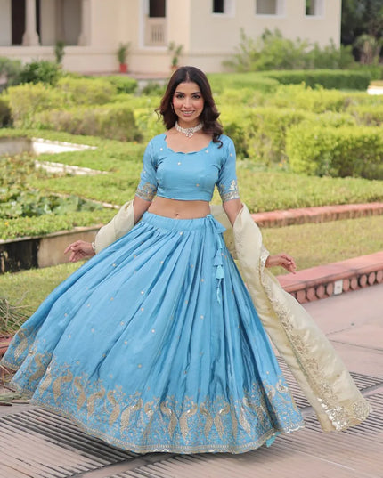 Mohini 7150 Gold Crush Sequins Work Lehenga Choli