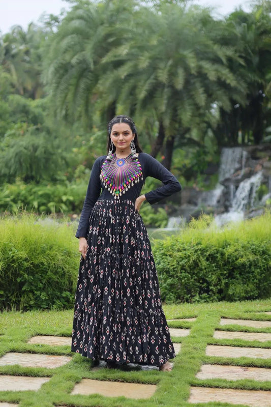 Mohini 9207 Black Navratri Gown Online 2025