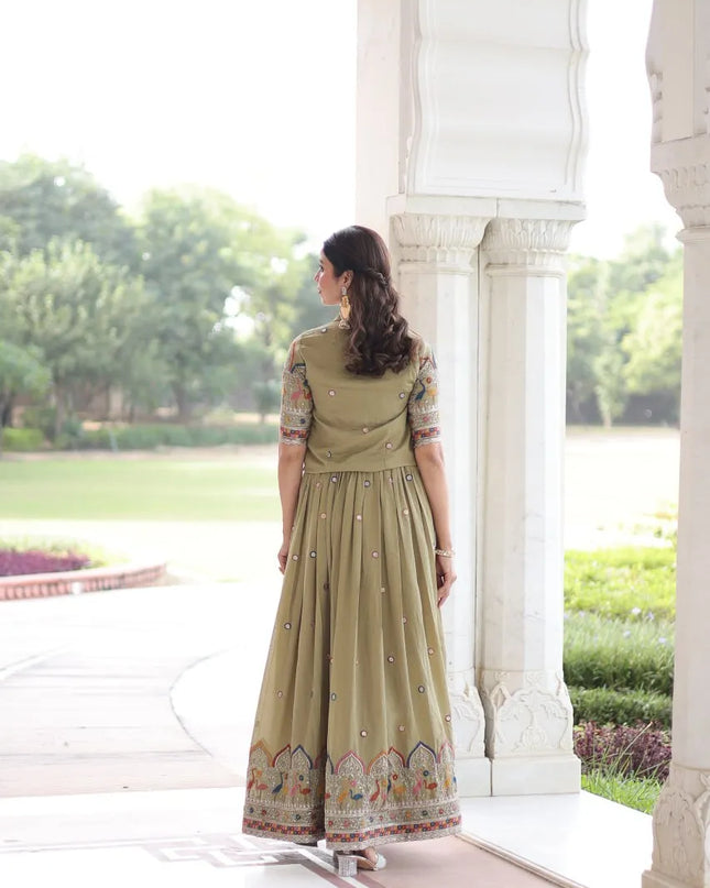 Mohini 9303 Vichitra Silk Koti With Gown Collection