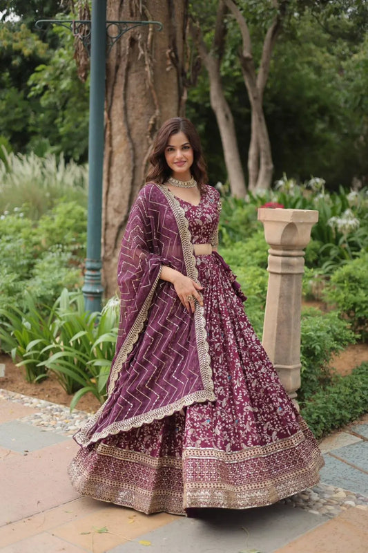 MOhini 7124 Heavy Embroidered Work Lehenga Choli