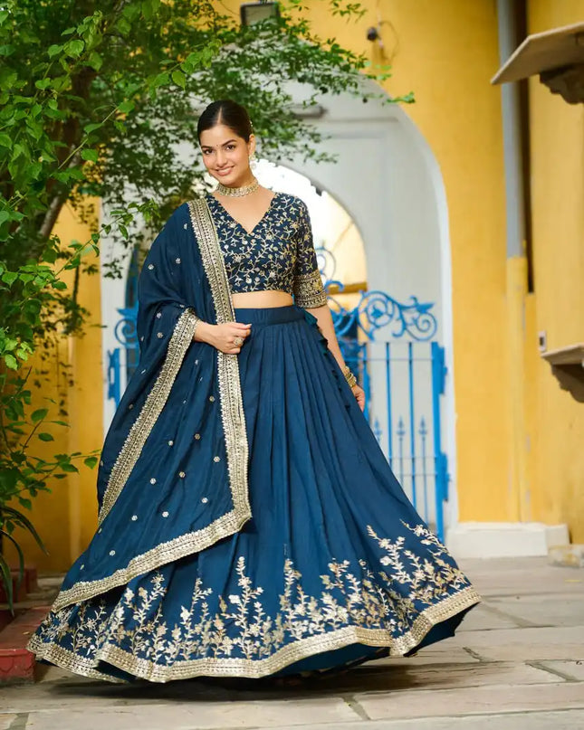 Mohini 7144 Vichitra Silk Wedding Lehenga Choli