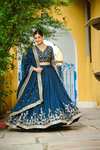 Mohini 7144 Vichitra Silk Wedding Lehenga Choli