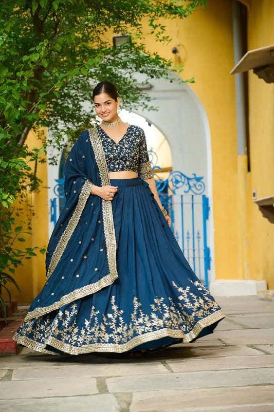 Mohini 7144 Vichitra Silk Wedding Lehenga Choli