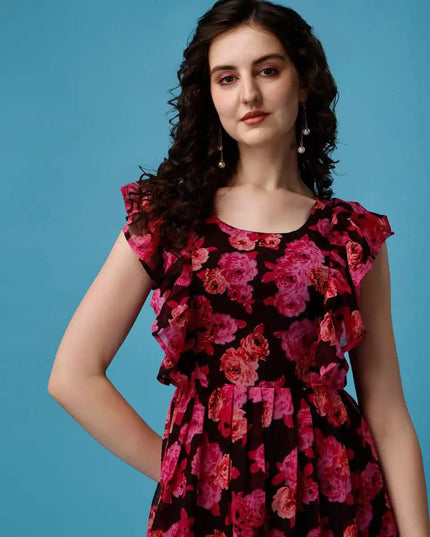 Shiv Vol 99 Floral Georgette Printed Long Kurti Collection