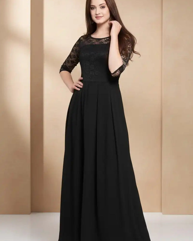 Shiv Vol 103 Georgette Black Color Gown