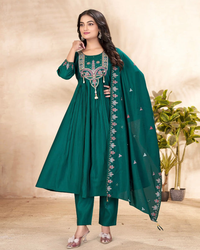 Lila 139 Roman Silk Anarkali Kurtis Dress for Women