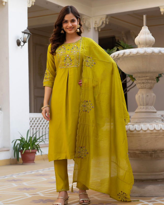 Lila 144 Viscose Silk Designer Readymade Suit for Women