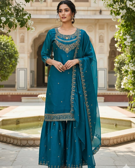 ASD 7100 Fendy Designer Eid Special Sharara Suit Collection