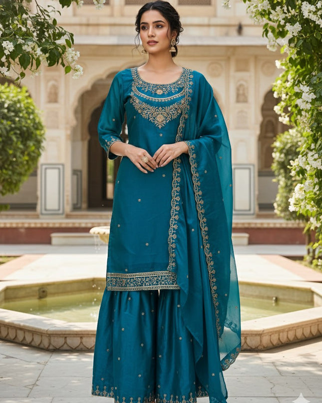 ASD 7100 Fendy Designer Eid Special Sharara Suit Collection