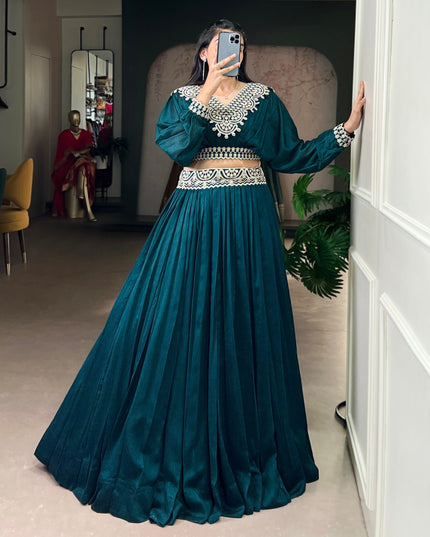 WMN 1120 Vichitra Silk Co Ord Set Lehenga Blouse Collection
