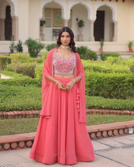 Mohini 7152 Faux Georgette Party Wear Lehenga Collection