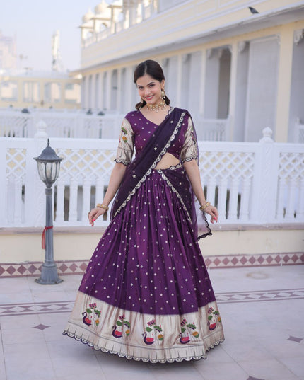 Mohini 7162 Wine Dola Silk Festive Lehenga Choli 2026