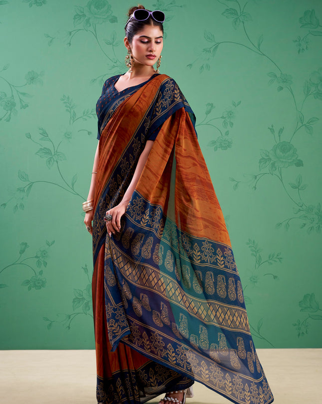 WMN 7103 Rangoli Silk Printed Saree For Women