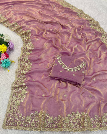 Kusum 818 Fandy Satin Designer Party Wear Saree