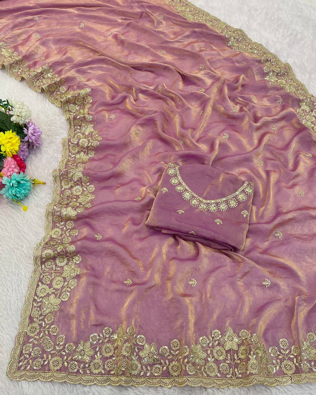 Kusum 818 Fandy Satin Designer Party Wear Saree