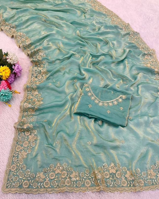 Kusum 818 Fandy Satin Designer Party Wear Saree For Women