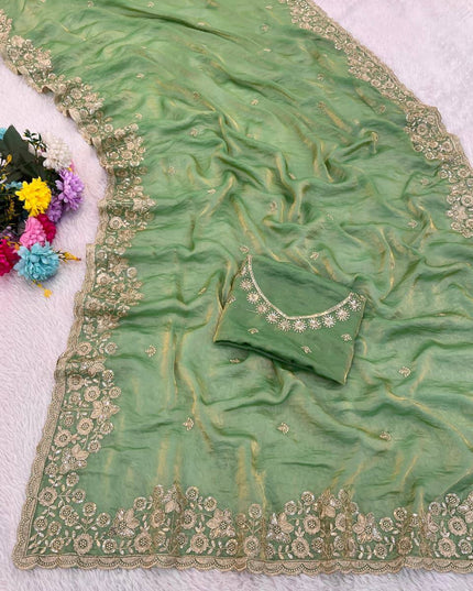 Kusum 818 Fandy Satin Designer Saree For Women