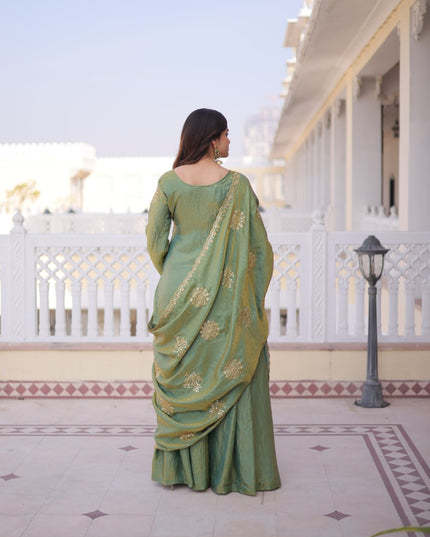 Moni 1229 Fendi Crush Embroidery Eid Sharara Suit 2026