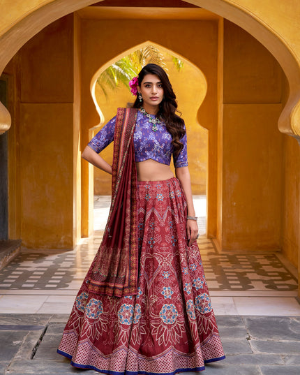WMN 1010 Vaishali Silk Printed Lehenga Choli Collection