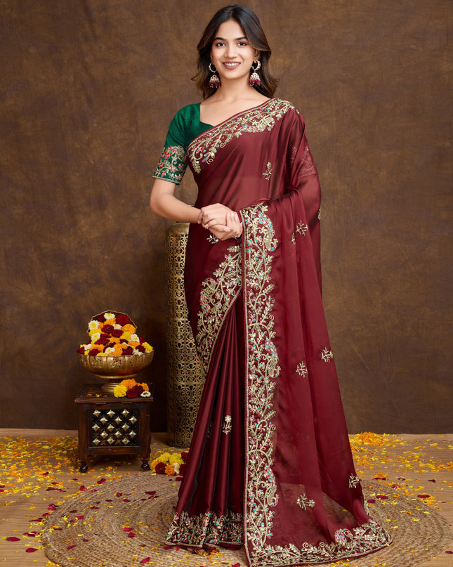 Kiara Asopalav Rangoli Silk Embroidery Wedding Saree