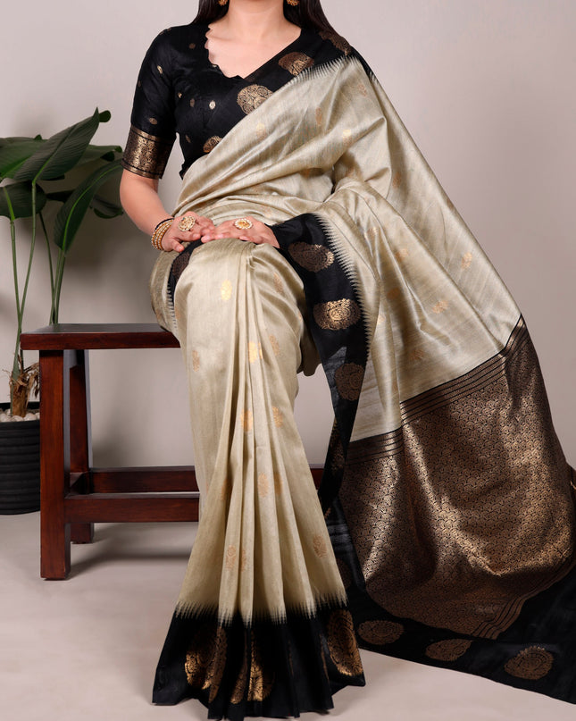 WMN 8002 Poly Cotton Saree With Zari Weaving Work