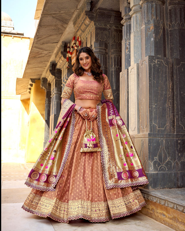 WMN 2032 Organza Zari Weaving Lehenga Choli Collection 2026