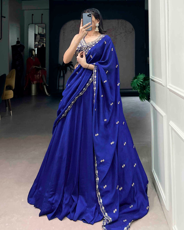 WMN 1458 Kashmiri Lehenga CholI Embroidery Collection