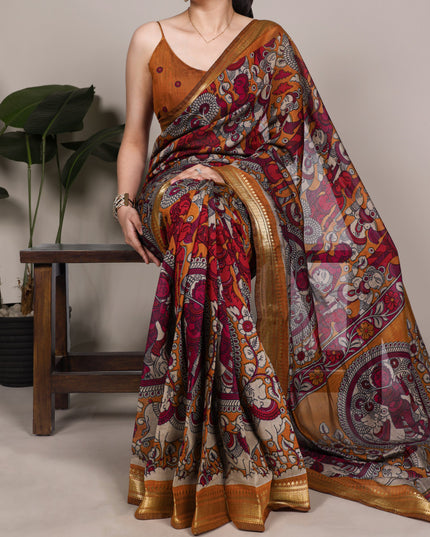 WMN 7300 Viscose Chanderi Viranshi Saree Collection