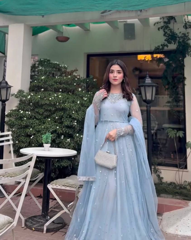 Deepika 5976 Gorgette Micro Cotton Wedding Goun Collectoin