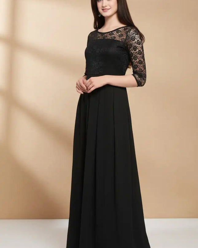 Shiv Vol 103 Georgette Black Color Gown