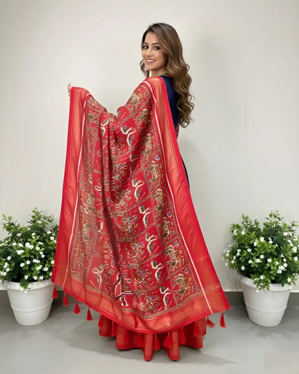 Shiv Vol 104 Delta silk Patola Printed Gown Dupatta