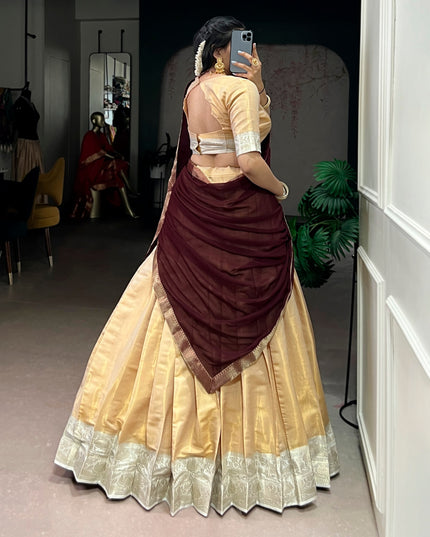 WMN 2002 Kanchipuram Zari Weaving Lehenga Choli 2026