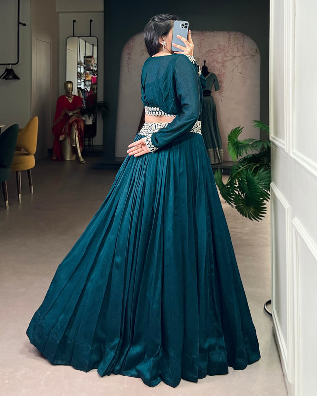 WMN 1120 Vichitra Silk Co Ord Set Lehenga Blouse Collection