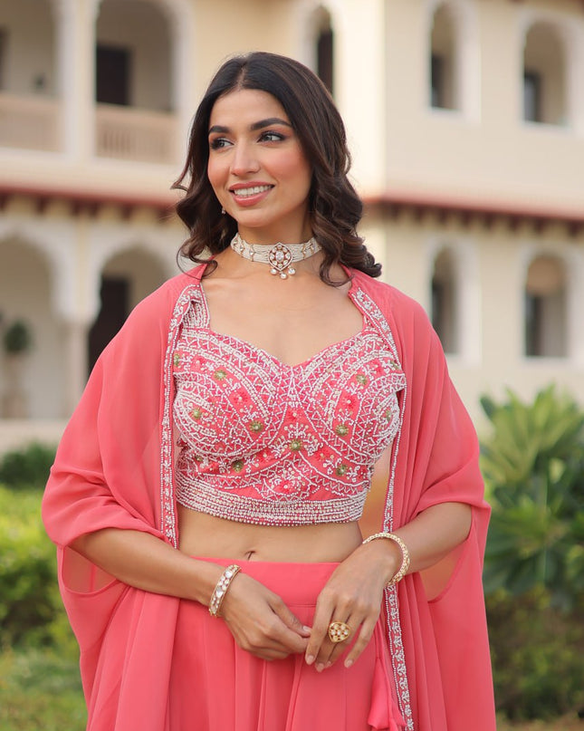 Mohini 7152 Faux Georgette Party Wear Lehenga Collection