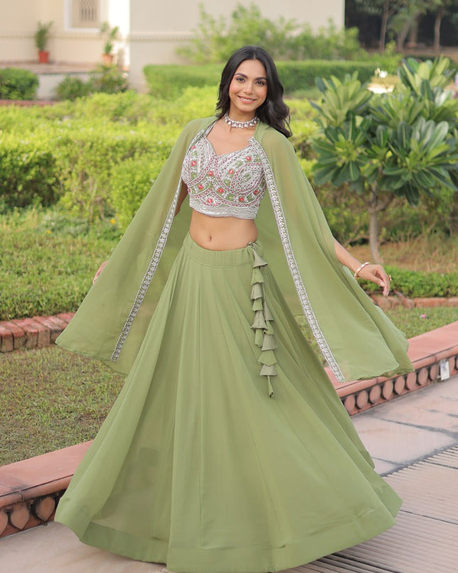 Mohini 7152 Faux Georgette Party Wear Lehenga For Women
