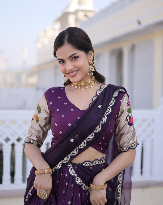 Mohini 7162 Wine Dola Silk Festive Lehenga Choli 2026