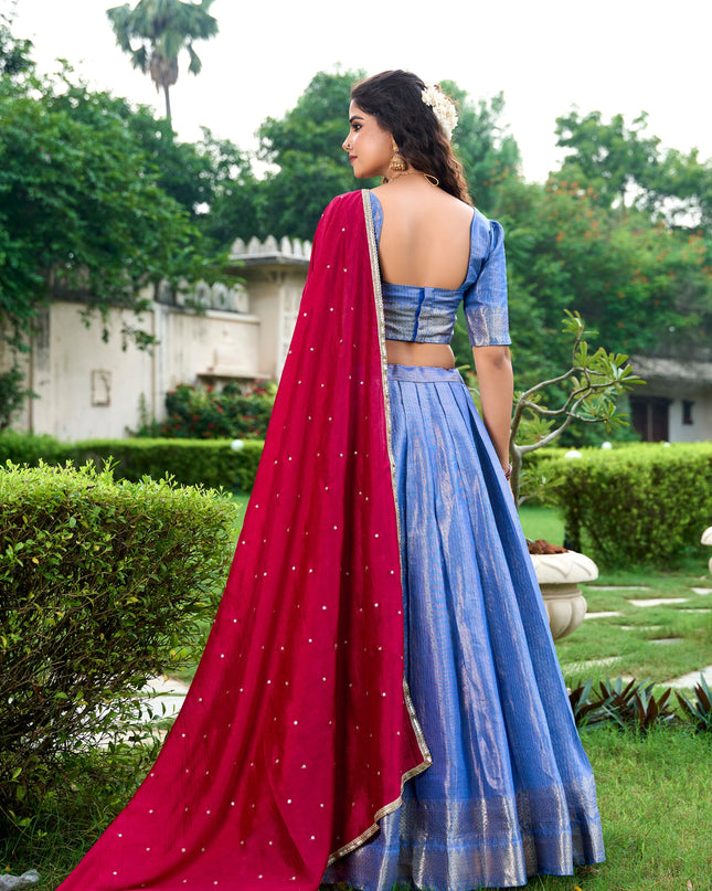 WMN 2003 Kanchipuram Silk South Style Lehenga Blouse