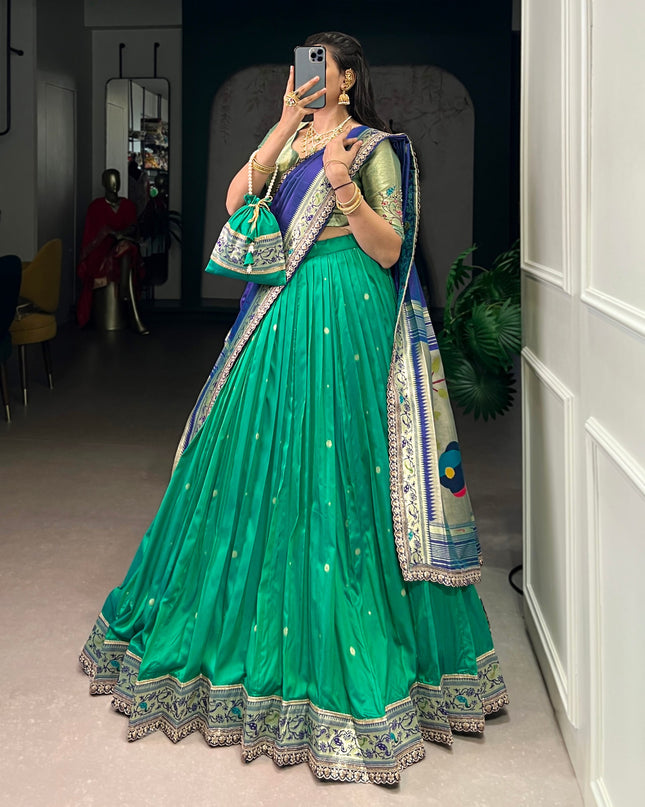 WMN 2030A Soft Silk Paithani Lehenga Choli Online Shopping