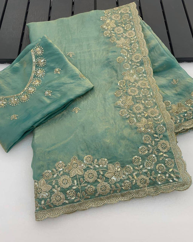 Kusum 818 Fandy Satin Designer Party Wear Saree For Women