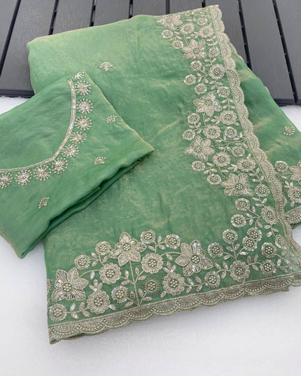 Kusum 818 Fandy Satin Designer Saree For Women