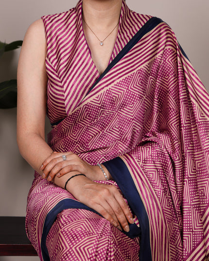WMN 7207 Dull Satin Printed Saree Wholesale Market