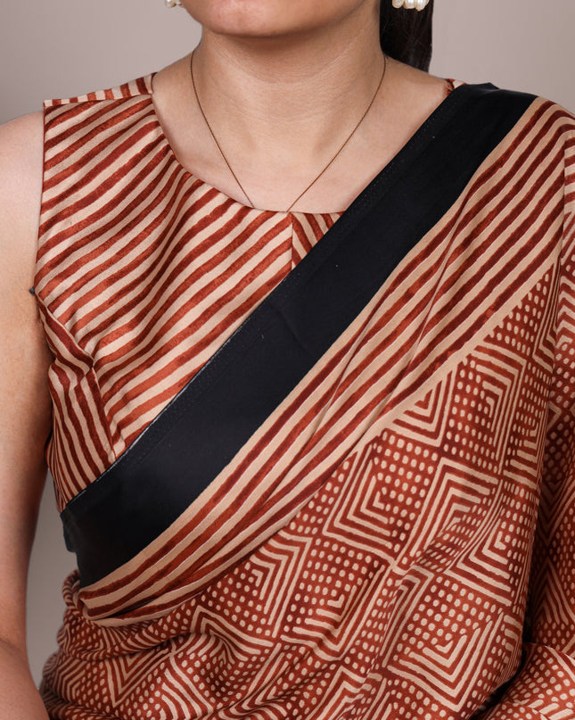 WMN 7207 Dull Satin Printed Saree For Women