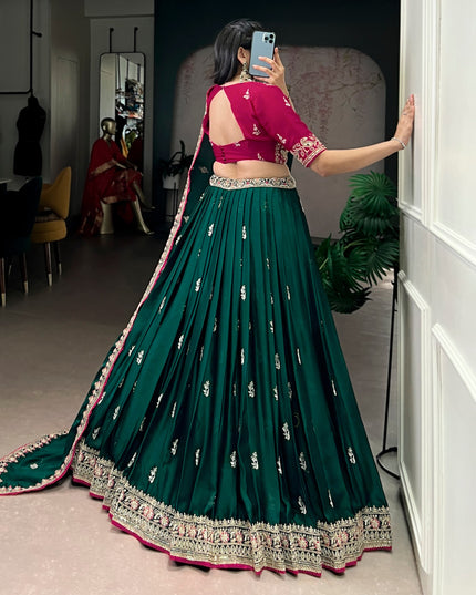 WMN 1449 Silk Satin Wedding Lehenga Choli Collection