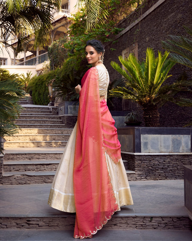 WMN 2011 Jacquard Chex Weaving Lehenga choli